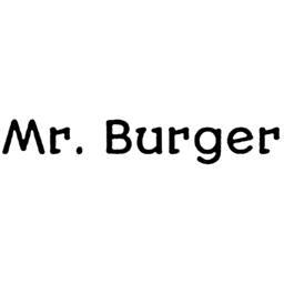 Mr. Burger logo.
